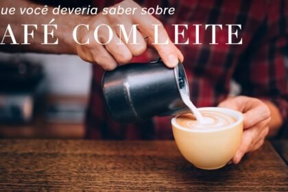 leite no café